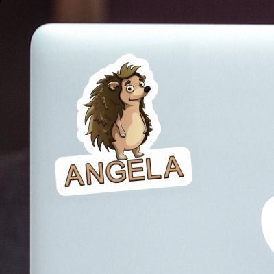 Angela Sticker Standing Hedgehog Laptop Image
