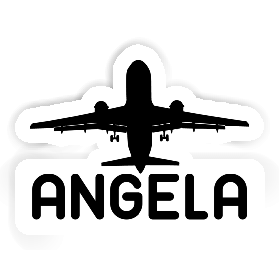 Jumbo-Jet Aufkleber Angela Image