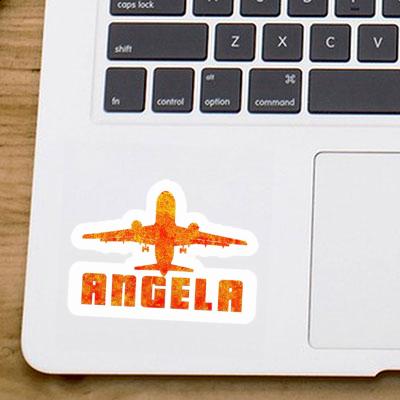 Sticker Jumbo-Jet Angela Laptop Image