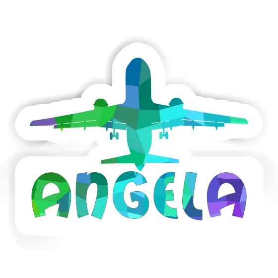 Angela Autocollant Jumbo-Jet Notebook Image