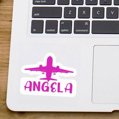 Angela Aufkleber Jumbo-Jet Laptop Image