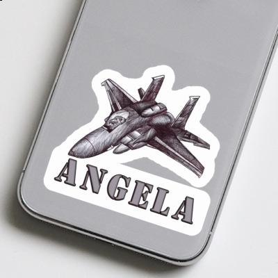 Sticker Plane Angela Laptop Image