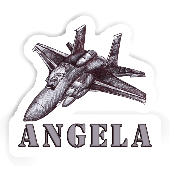 Flugzeug Sticker Angela Laptop Image
