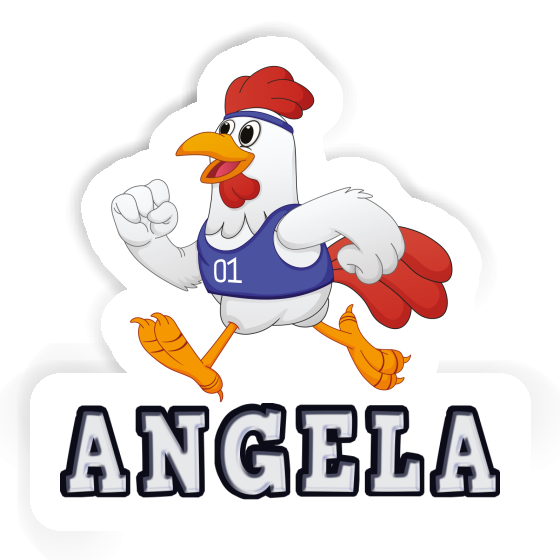 Huhn Aufkleber Angela Image