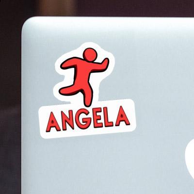 Joggeur Autocollant Angela Laptop Image