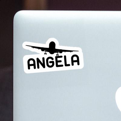 Autocollant Avion Angela Laptop Image