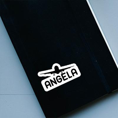 Airplane Sticker Angela Laptop Image