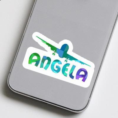 Sticker Airplane Angela Image