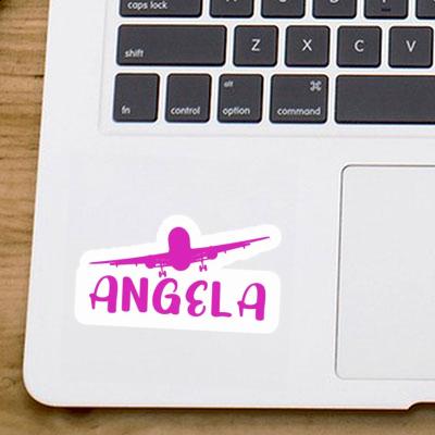 Sticker Angela Airplane Laptop Image