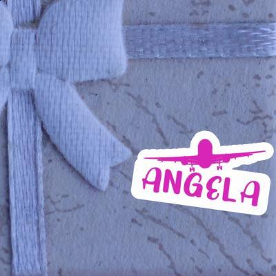 Sticker Angela Airplane Gift package Image