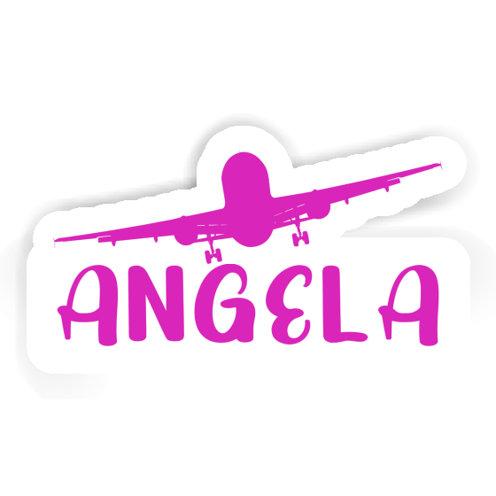 Angela Aufkleber Flugzeug Image