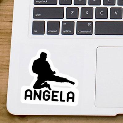 Aufkleber Karateka Angela Laptop Image