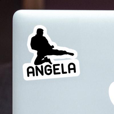 Aufkleber Karateka Angela Laptop Image