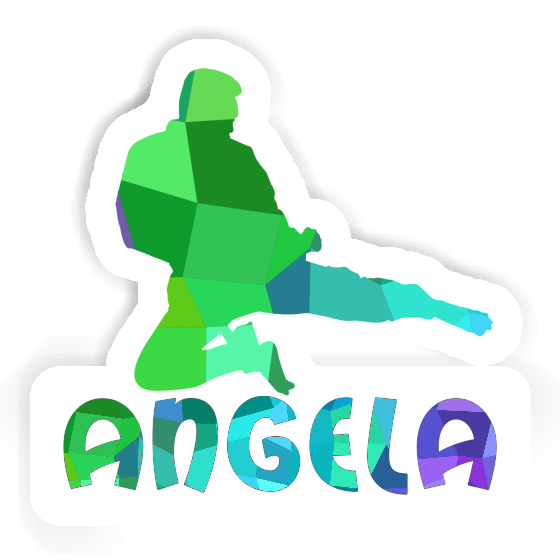 Angela Aufkleber Karateka Laptop Image