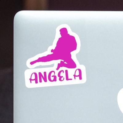 Karateka Sticker Angela Laptop Image