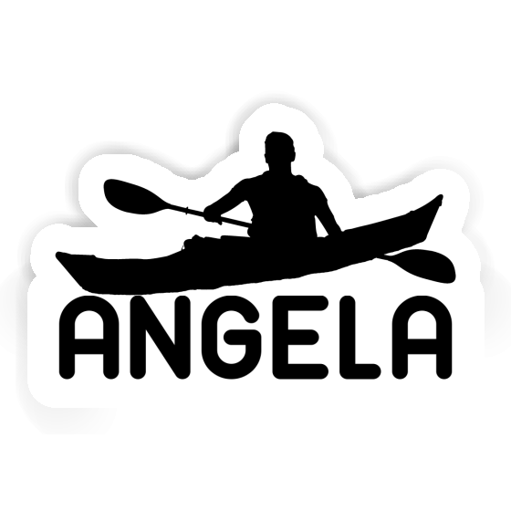 Angela Autocollant Kayakiste Notebook Image