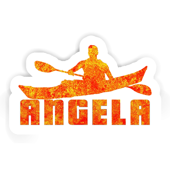 Angela Sticker Kayaker Laptop Image