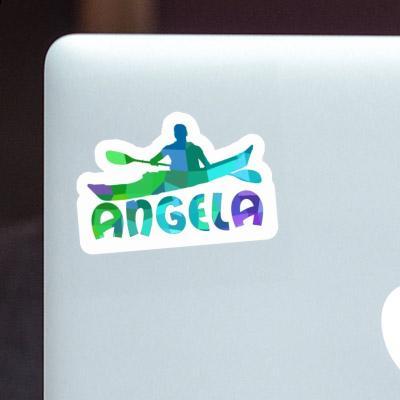 Angela Sticker Kayaker Notebook Image