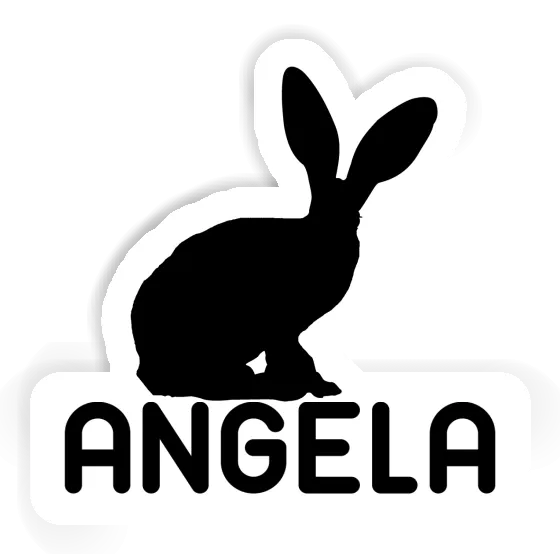 Hase Aufkleber Angela Image