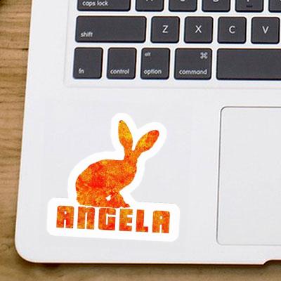 Angela Aufkleber Kaninchen Laptop Image