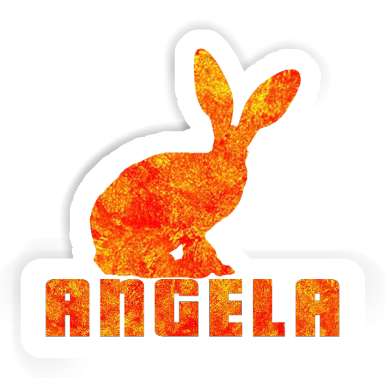 Angela Sticker Rabbit Laptop Image