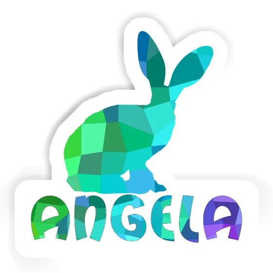 Angela Aufkleber Kaninchen Laptop Image