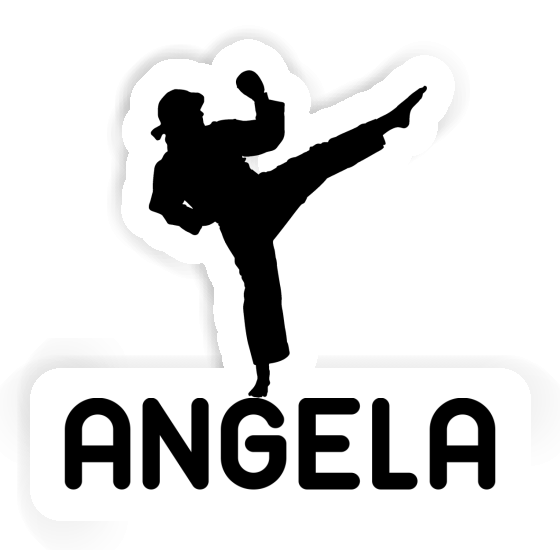 Angela Sticker Karateka Laptop Image
