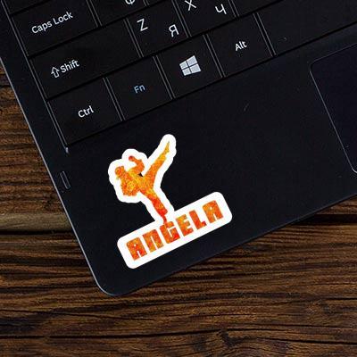 Sticker Karateka Angela Laptop Image