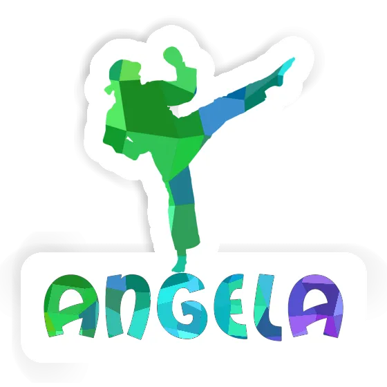 Aufkleber Karateka Angela Image