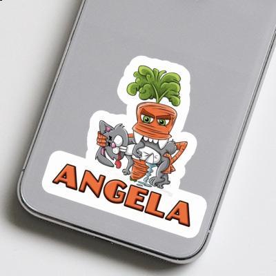 Aufkleber Angela Monster-Karotte Notebook Image