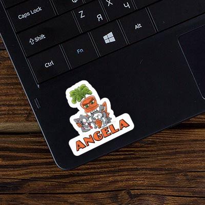 Aufkleber Angela Monster-Karotte Laptop Image