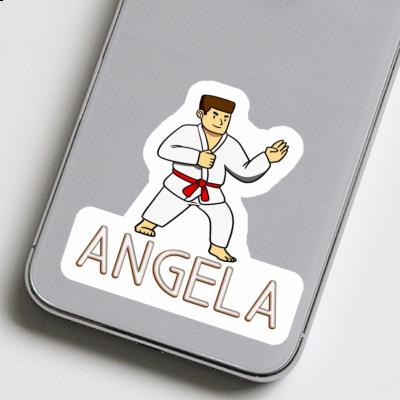 Karateka Aufkleber Angela Laptop Image