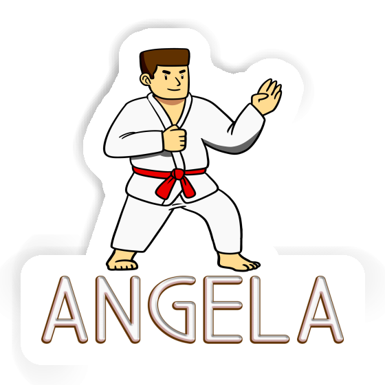 Karateka Aufkleber Angela Image