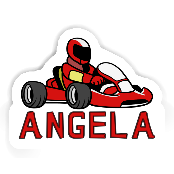 Angela Sticker Kart Driver Notebook Image