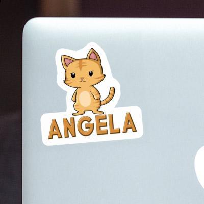 Kätzchen Aufkleber Angela Notebook Image