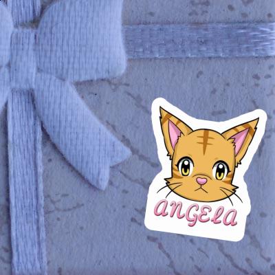 Angela Sticker Cat Laptop Image