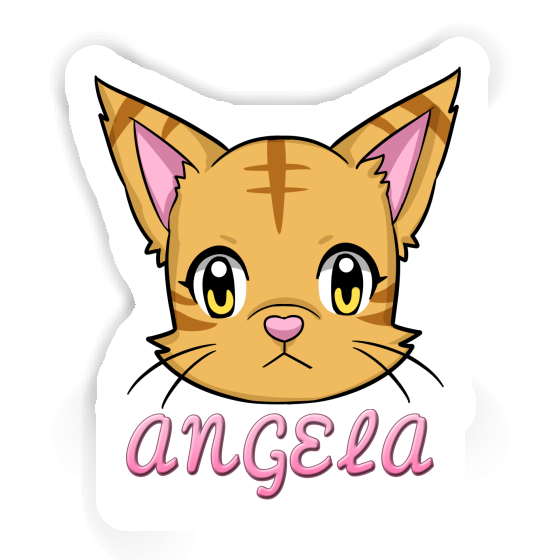 Tête de chat Autocollant Angela Laptop Image
