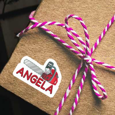 Angela Sticker Chainsaw Image