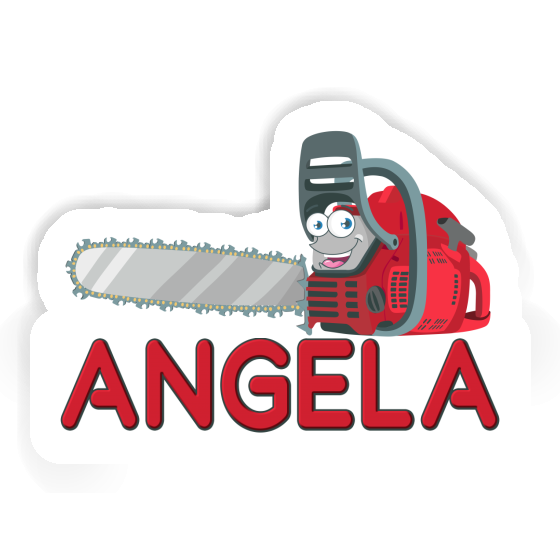 Angela Sticker Chainsaw Notebook Image