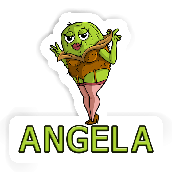 Sticker Angela Kiwi Laptop Image