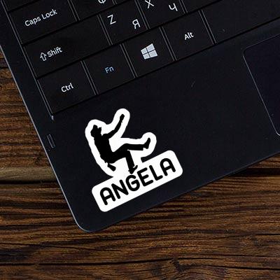 Kletterer Sticker Angela Laptop Image