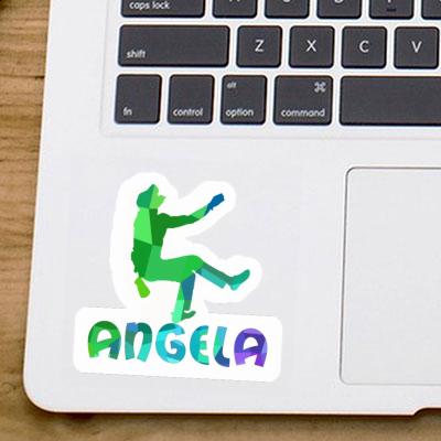 Angela Sticker Kletterer Laptop Image