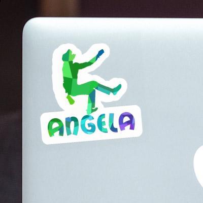 Angela Sticker Kletterer Laptop Image