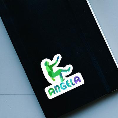 Angela Sticker Kletterer Notebook Image