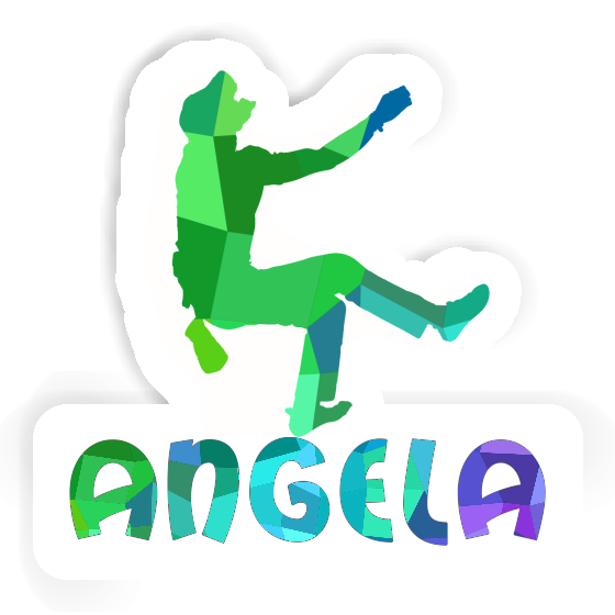 Angela Sticker Kletterer Notebook Image