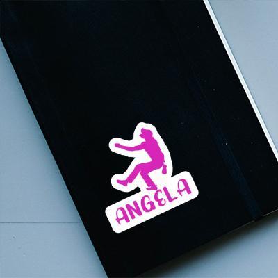 Angela Aufkleber Kletterer Notebook Image