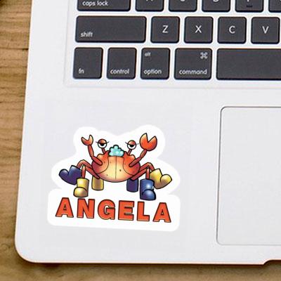 Crabe Autocollant Angela Laptop Image