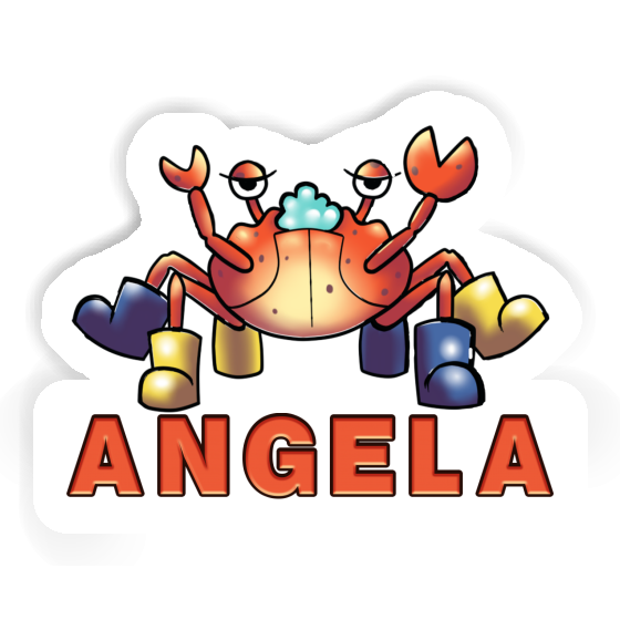 Sticker Angela Crab Laptop Image