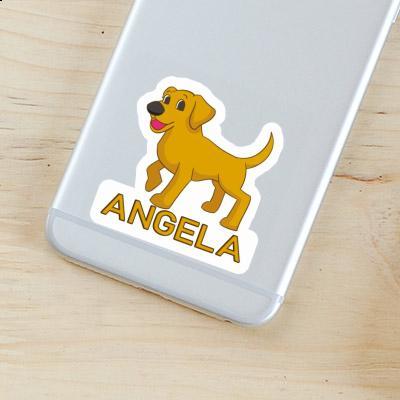Angela Sticker Labrador Laptop Image