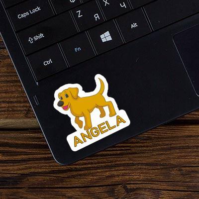 Sticker Angela Labrador Laptop Image